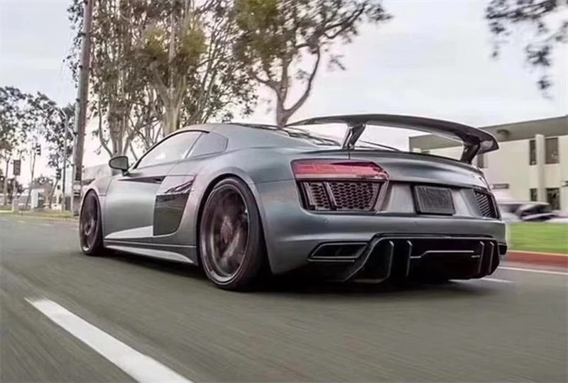 Factory Price High Performance Auto Body Parts Carbon Fiber Rear Car Wing Spoiler for  R8 Coupe 2 Door 2016-2018